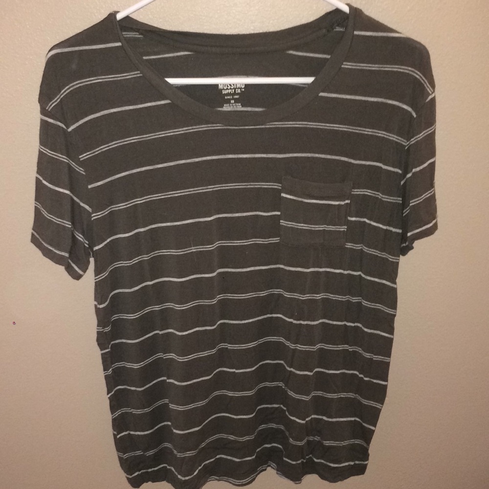 Striped Pocket tee